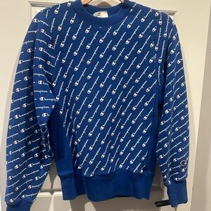 Champion Blue Logo Men's Sweater